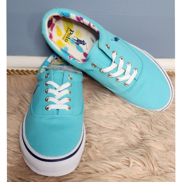 NWOB RALPH LAUREN POLO KEATON CANVAS SNEAKER -VARIETY SIZES - Picture 3 of 9
